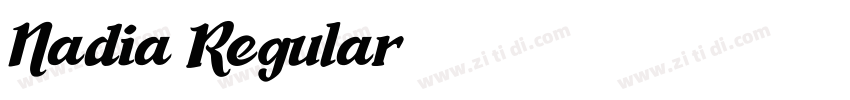 Nadia Regular字体转换
